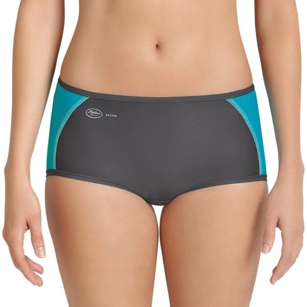 Anita Active Sporty Brief Panty - Grey/Turquoise * Kampagne *