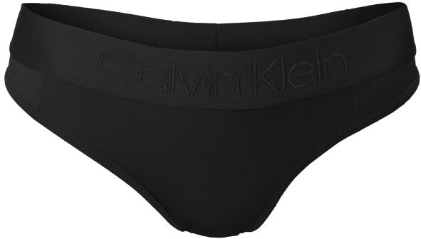 Calvin Klein Tonal Logo Thong - Black