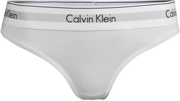 Calvin Klein Modern Cotton Plus Thong - White Calvin Klein Modern Cotton Plus Thong - White