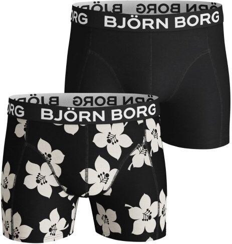 Björn Borg 2-pak Cotton Stretch Shorts 2112 - Black pattern-2 * Kampagne *