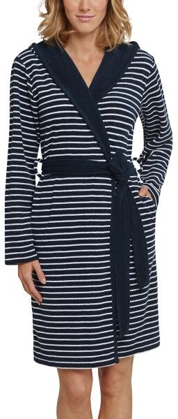Schiesser Essentials Light Terry Cloth Bathrobe - Darkblue * Kampagne * Schiesser Essentials Light Terry Cloth Bathrobe - Darkblue * Kampagne *