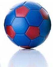 Fodbold blå/rød, 35 mm Fodbold blå/rød, 35 mm
