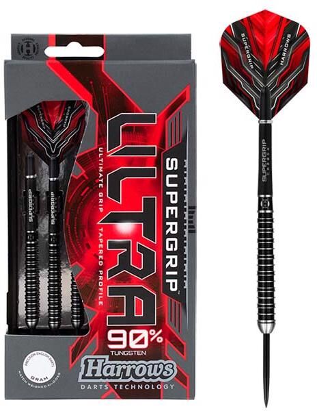 Supergrip Ultra 90% NT steeltip dartpile fra Harrows - 25 gram Supergrip Ultra 90% NT steeltip dartpile fra Harrows - 25 gram