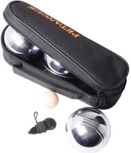 Nylon taske m/ 3 petanquekugler Nylon taske m/ 3 petanquekugler