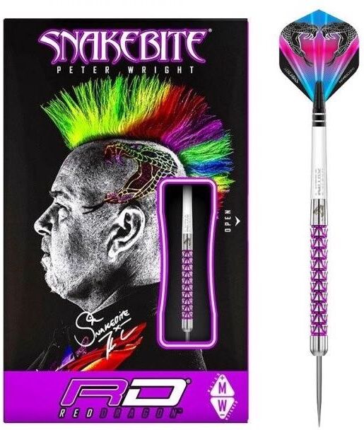 Peter Wright Vyper 90% NT steeltip dartpile fra Red Dragon - 24 gr Peter Wright Vyper 90% NT steeltip dartpile fra Red Dragon - 24 gr