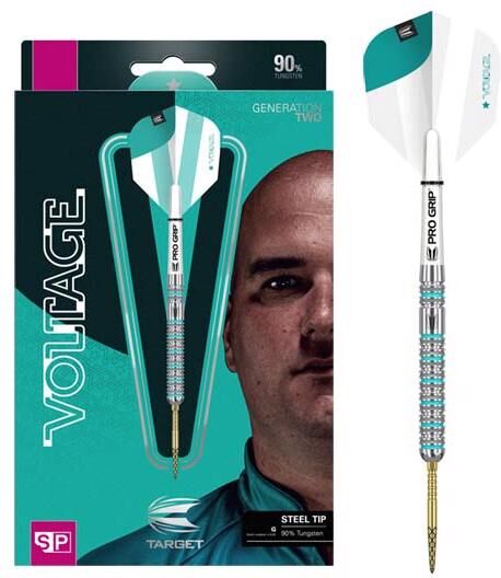 Rob Cross Voltage G2 90% NT steeltip dartpile fra Target Rob Cross Voltage G2 90% NT steeltip dartpile fra Target