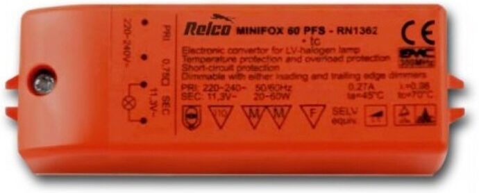 Relco Rn1362 Minifox 60 Pfs 20-60w 12v Elec.Trafo Relco Rn1362 Minifox 60 Pfs 20-60w 12v Elec.Trafo
