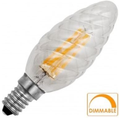 Led Kerte Snoet 4w=25w 2200k Klar E14 230v Dæmpbar Led Kerte Snoet 4w=25w 2200k Klar E14 230v Dæmpbar