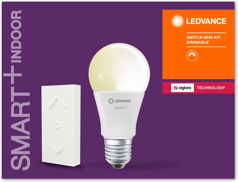 Smart+ Zigbee Mini Kit 9w E27 Inkl. Smart Switch Dæmpbar Smart+ Zigbee Mini Kit 9w E27 Inkl. Smart Switch Dæmpbar