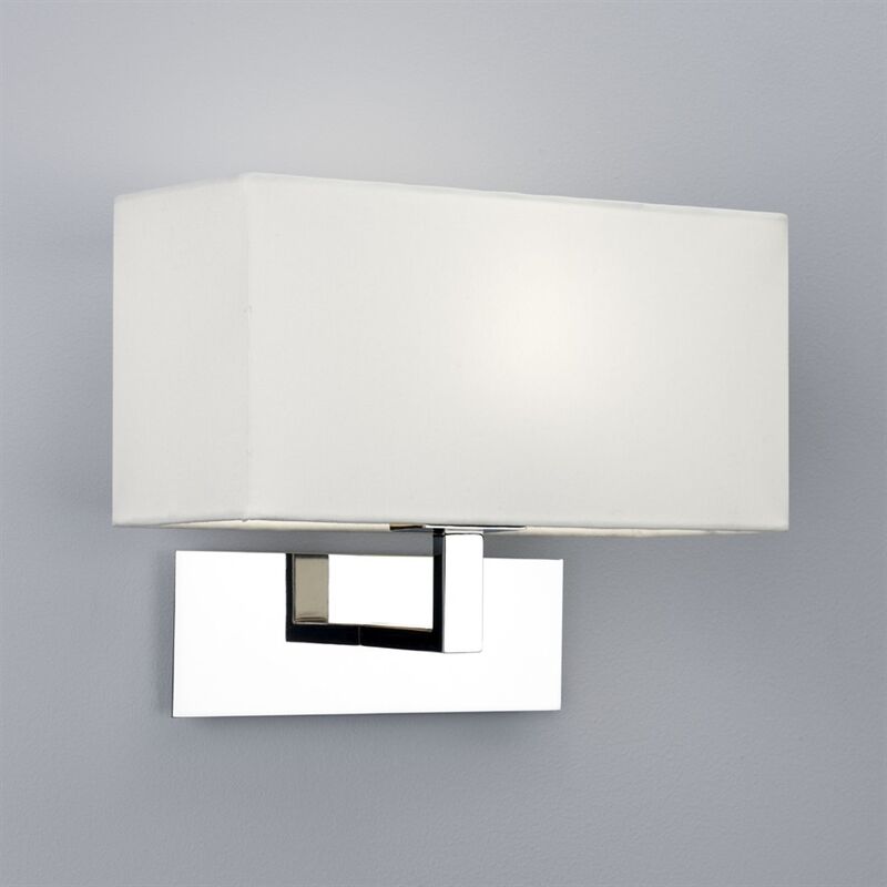 Astro Park Lane Væg Blank Krom Med Hvid Skærm