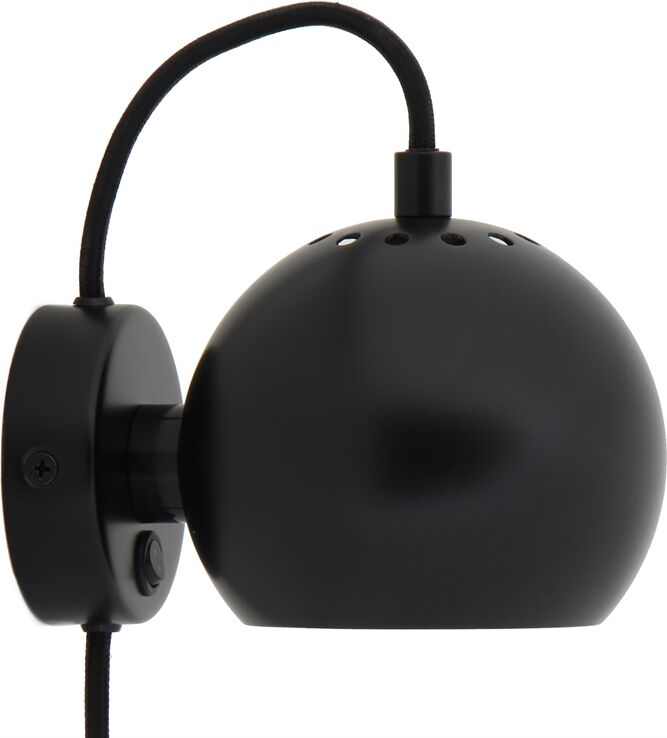 Ball Wall Væglampe Mat Sort Ball Wall Væglampe Mat Sort