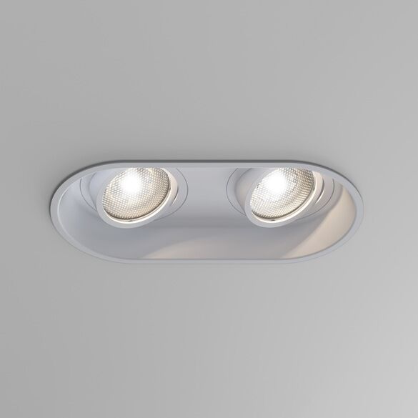 Astro Minima Twin 2 X Gu10 Mat Hvid Indbygningsspot Astro Minima Twin 2 X Gu10 Mat Hvid Indbygningsspot