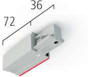 Eutrac 555 1 1201 6 Tilslutning Højre Til 3-Faset Skinne Flere Farver