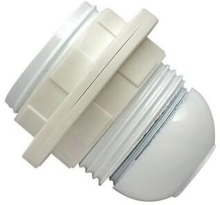 Kronefatning E27 Plast Hvid M/2 Omløber Ringe Kronefatning E27 Plast Hvid M/2 Omløber Ringe