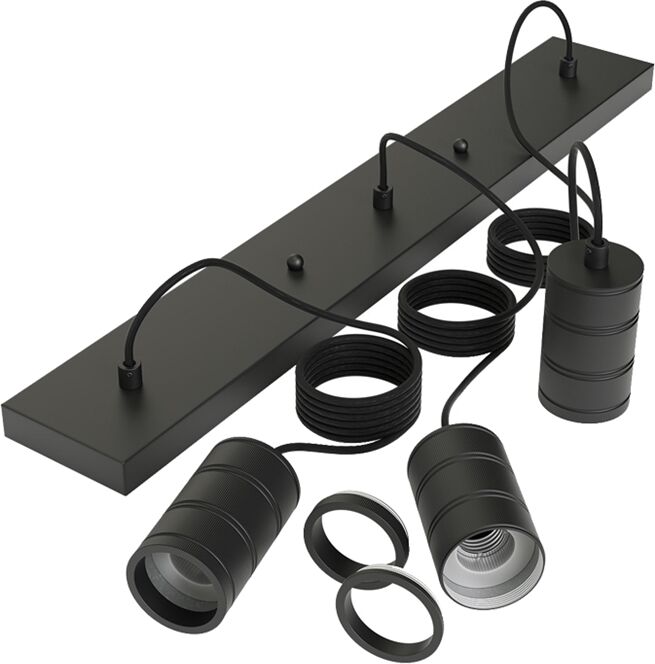 Calex Retro Pendel 3 X E27 Med Loft Plade 10x70cm Calex Retro Pendel 3 X E27 Med Loft Plade 10x70cm