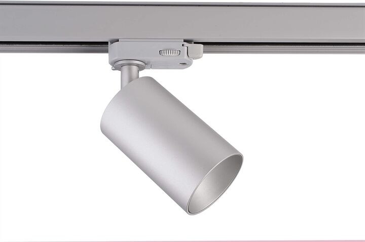 Cani 3-Faset Skinnespot Gu10 Sølv Grå Cani 3-Faset Skinnespot Gu10 Sølv Grå