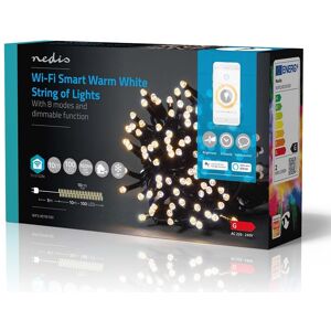 Nedis Smartlife Wifi Lyskæde - Varm Hvid - 100 Led - 10 M