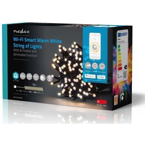 Nedis Smartlife Wifi Lyskæde - Varm Hvid - 200 Led - 20 M