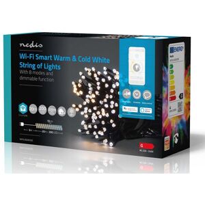 Nedis Smartlife Wifi Lyskæde - Varm/kold Hvid - 200 Led - 20 M