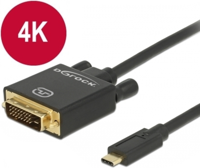 Delock Usb-C 3.1 Til Dvi Adapter Kabel - 4k - 1 M