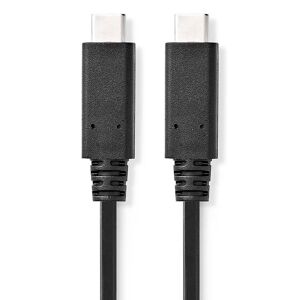 Nedis Usb-C 3.2 Gen.2 Kabel - 5a/100w - Sort - 1 M