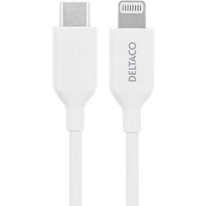 Deltaco Usb-C Til Lightning Kabel - Mfi Godkendt - Hvid - 1 M