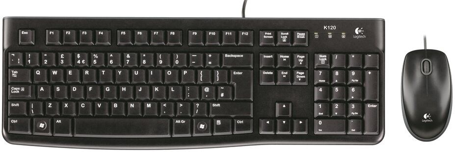 Logitech Mk120 Kablet Combo Tastatur Og Mus-Sæt