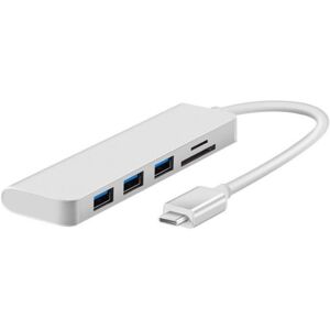 Usb-C Hub Til 3 X Usb-A 2.0 + Kortlæser - 4 Vejs