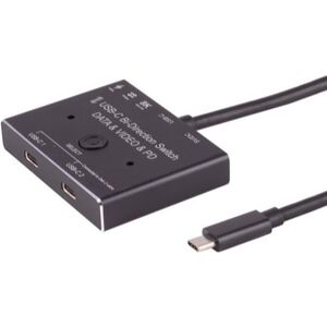 DeLOCK Usb-C Switch Gen 3.2 - 10 Gbps - Sort