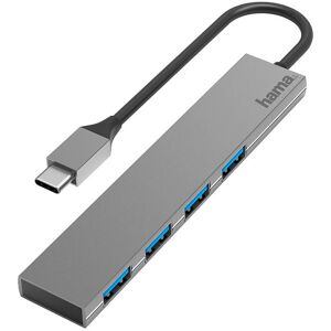 Hama Usb-C 3.1 Hub - 4 Vejs - 5 Gbit/s - Grå