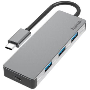 Hama Usb-C 3.1 Hub - 4 Vejs - 10 Gbit/s - Grå