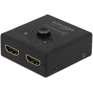 Delock Hdmi 4k Switch/splitter Bidirectional - Kompakt - 2 Vejs