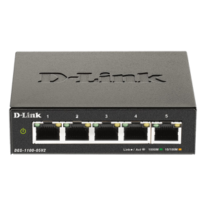 D-Link - 5 Ports Netværks Switch - 10/100/1000 Mbps