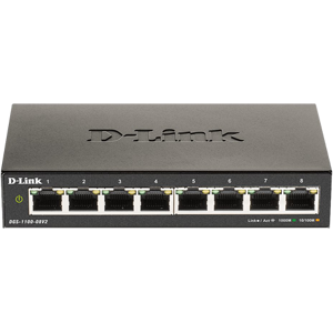 D-Link - 8 Ports Netværks Switch - 10/100/1000 Mbps