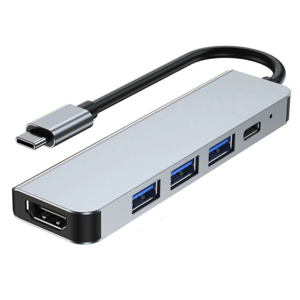 Usb-C Macbook Pro Hub 5in1 - Grå