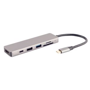 Usb-C Hdmi Multi Hub - 6i1 - Grå