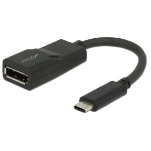 Delock Usb-C Til Displayport Adapter - 4k 60hz - Sort