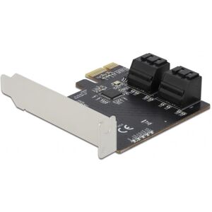 DeLOCK Intern Sata Pci Express Kort - Low Profile Form Factor - 4 Vejs