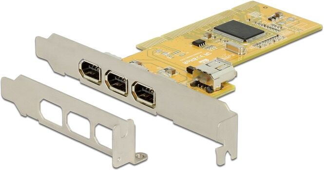 Delock Pci Kort Til 3 X Ekstern + 1 X Intern Firewire A