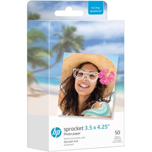 HP Sprocket Zink Papir - 3,5 X 4,25 Cm - 50-Pack