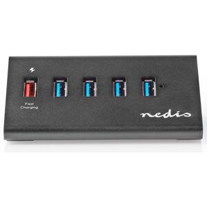 Nedis Usb 3.0 Hub - Aluminium - Aktiv - 5 Porte