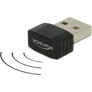 Delock - Usb 2.0 - Trådløs Wlan Wi-Fi Dongle - 433/150 Mbps