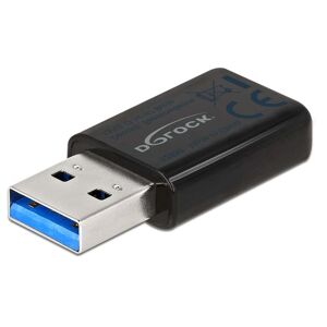 Delock Usb 3.0 Trådløs Wlan Wi-Fi Dongle - 867 + 300 Mbps - Sort