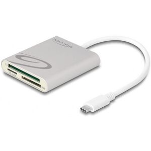 Delock Usb-C 3.2 Gen1 Kortlæser - Sd/microsd/cf - Grå