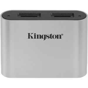 Kingston Usb-C 3.2 Workflow Microsd Kortlæser - Sølv