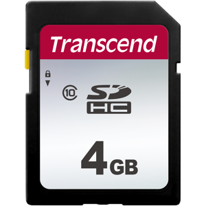 Transcend 300s Sdhc Kort - 4 Gb - Class 10