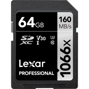 Lexar Professional 1066x Sdhc/sdxc Kort - R160/w70 - 64 Gb