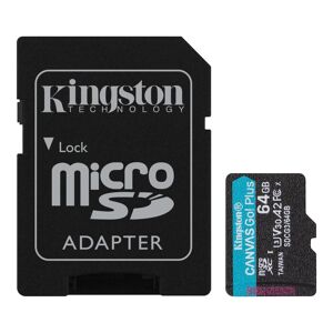 Kingston Canvas Go Plus Uhs-I U3 Microsdxc Kort - 64gb