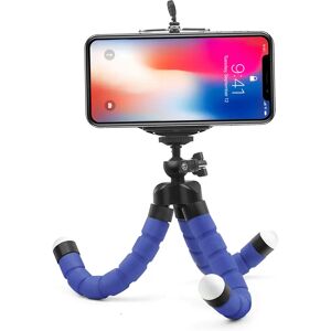 Mini Flex Octopus Tripod - Smartphone & Gopro - 12 Cm - Blå