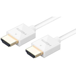 Tyndt Hdmi Kabel - 4k/30hz - Hvid - 2 M